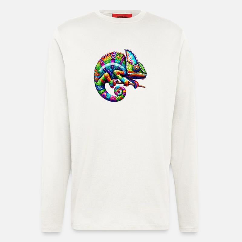 Chamäleon - Langarmshirt - made by SPREAD  - OFF WHITE