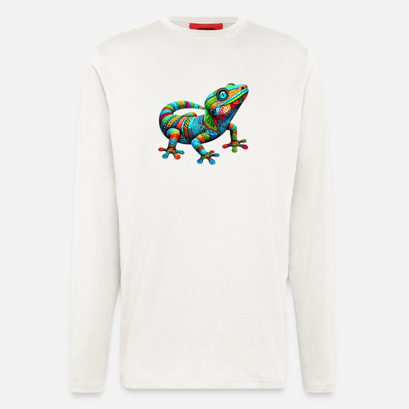 Gecko - Langarmshirt - made by SPREAD  - OFF WHITE