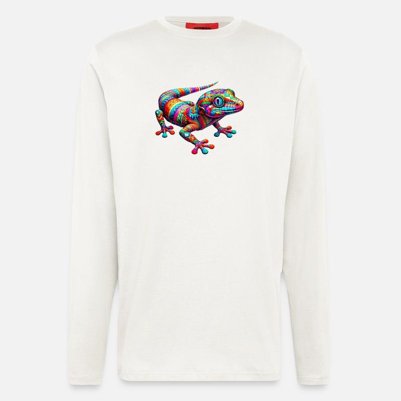 Gecko - Langarmshirt - made by SPREAD  - OFF WHITE