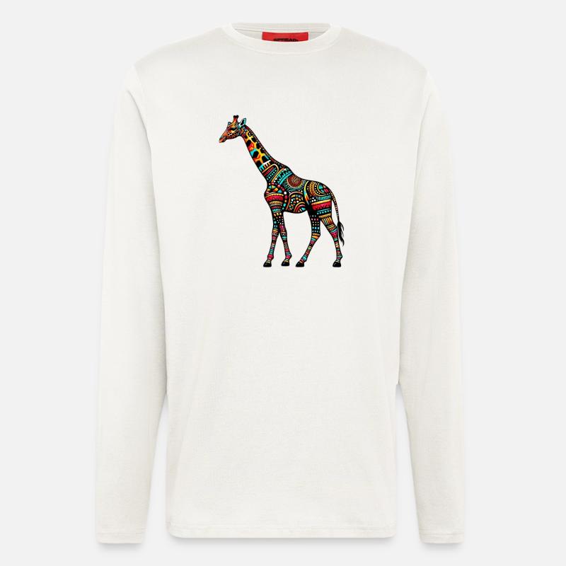 Giraffe - Langarmshirt - made by SPREAD  - OFF WHITE