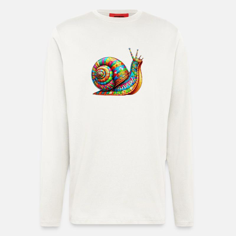 Schnecke - Langarmshirt - made by SPREAD  - OFF WHITE