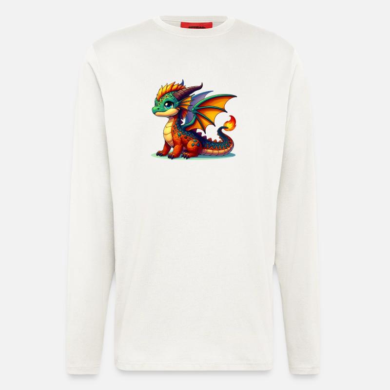 Drache - Langarmshirt - made by SPREAD  - OFF WHITE