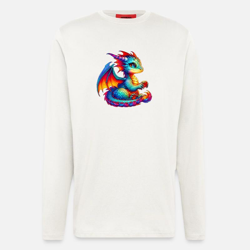 Drache - Langarmshirt - made by SPREAD - OFF WHITE