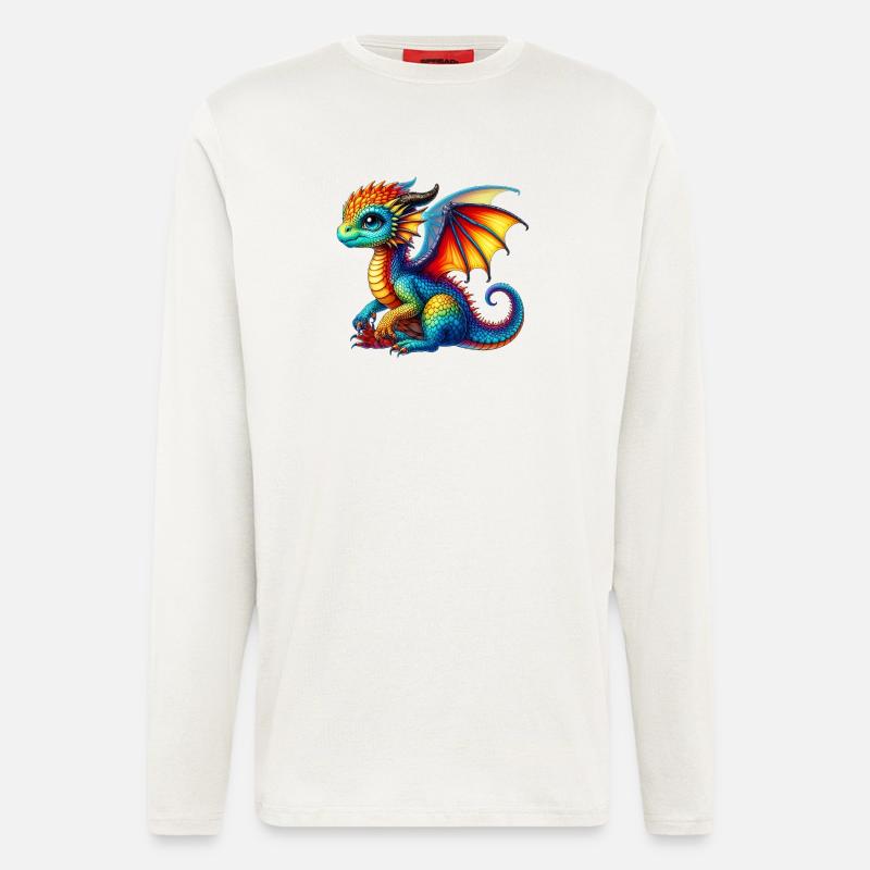 Drache - Langarmshirt - made by SPREAD  - OFF WHITE