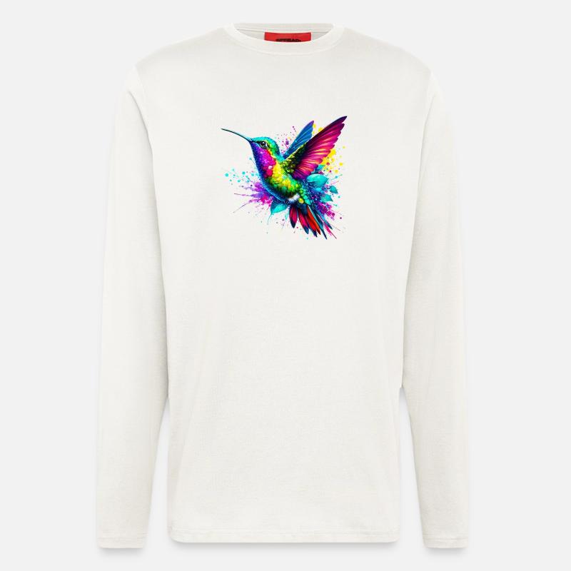 Hummingbird - Longsleeve - made by SPREAD  - OFF WHITE