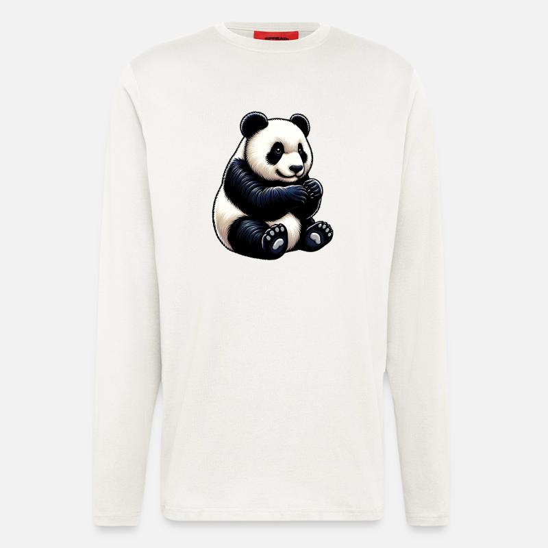 Panda - Langarmshirt - made by SPREAD  - OFF WHITE