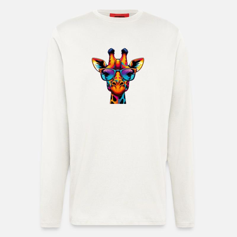 Giraffe - Longsleeve - made by SPREAD  - OFF WHITE