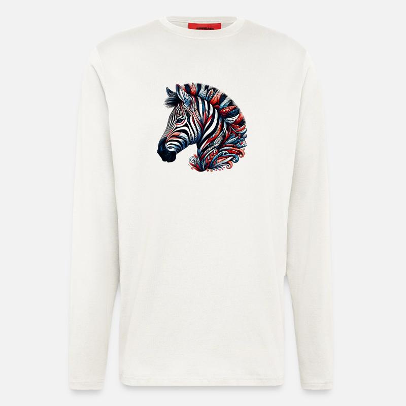 Zebra - Langarmshirt - made by SPREAD  - OFF WHITE