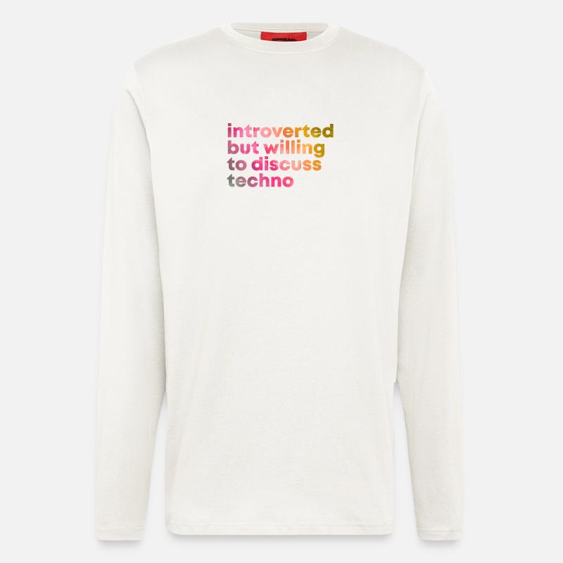 Techno Techno - Langarmshirt - made by SPREAD  - OFF WHITE