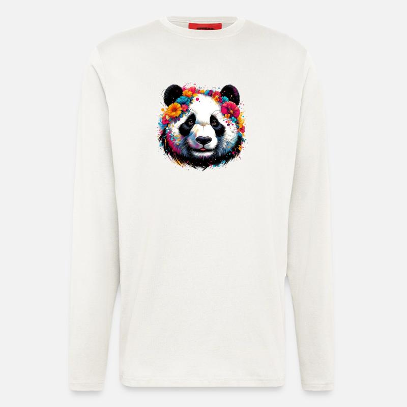Panda - Longsleeve - made by SPREAD  - OFF WHITE