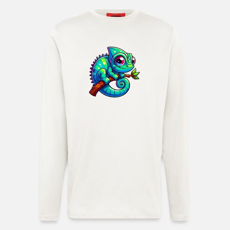 Chamäleon - Langarmshirt - made by SPREAD  - OFF WHITE