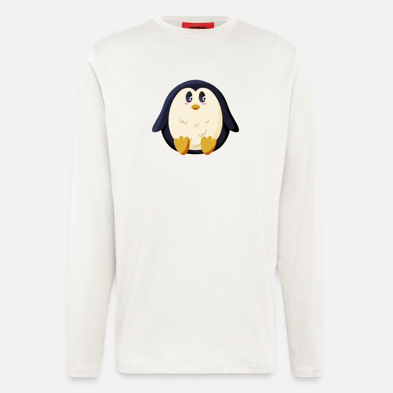 Pummeliger Pinguin - Langarmshirt - made by SPREAD  - OFF WHITE