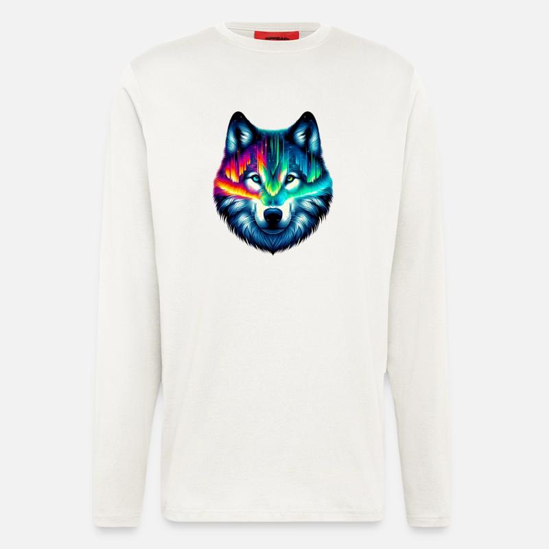 Wolf - Langarmshirt - made by SPREAD  - OFF WHITE