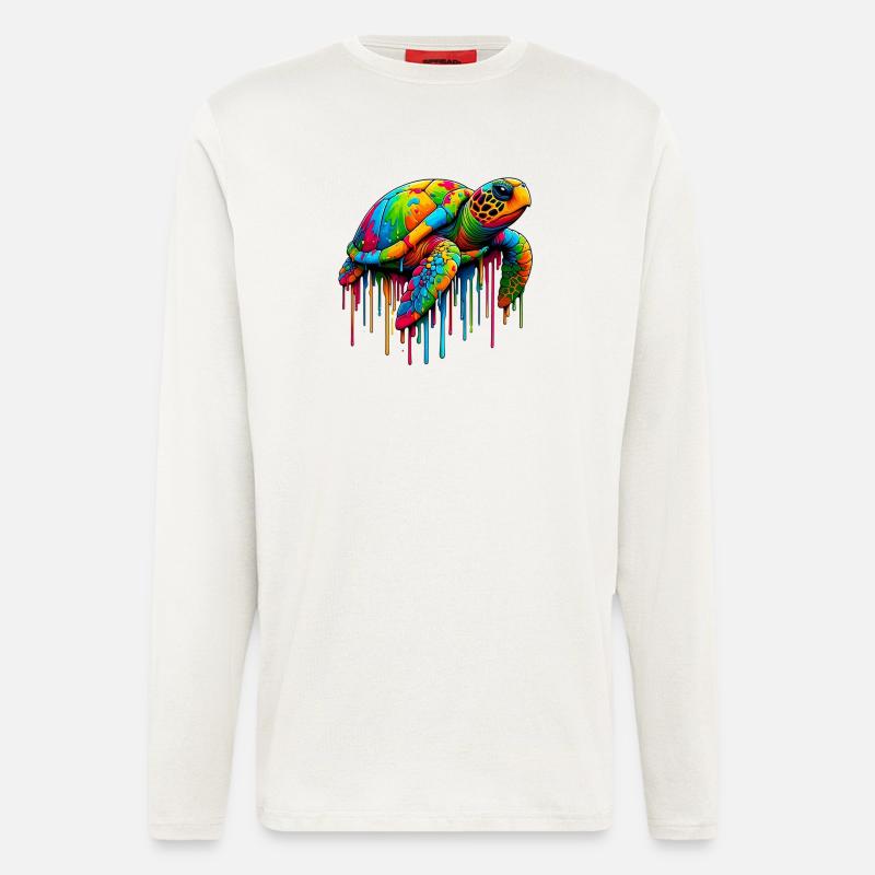 Schildkröte - Langarmshirt - made by SPREAD  - OFF WHITE