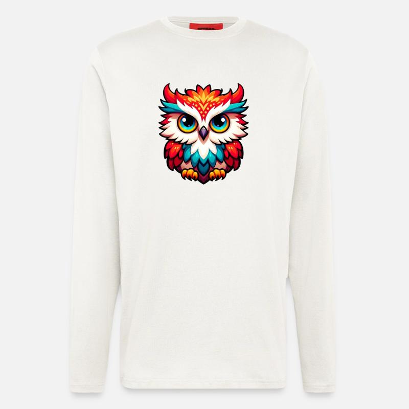 Eule - Langarmshirt - made by SPREAD  - OFF WHITE