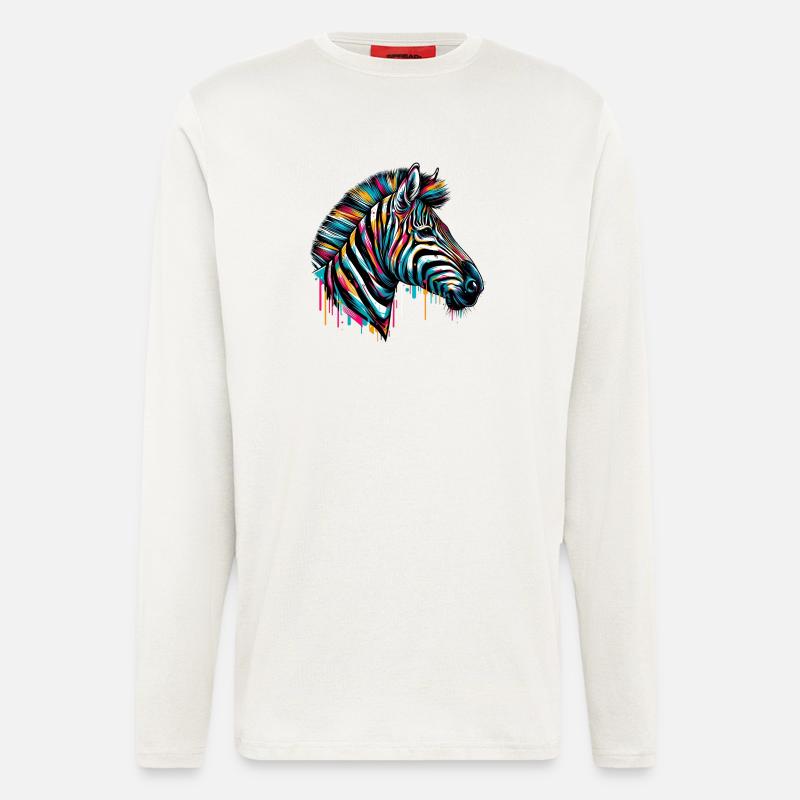 Zebra - Langarmshirt - made by SPREAD  - OFF WHITE