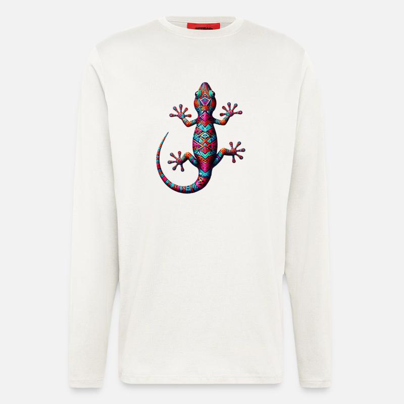 Gecko - Langarmshirt - made by SPREAD  - OFF WHITE