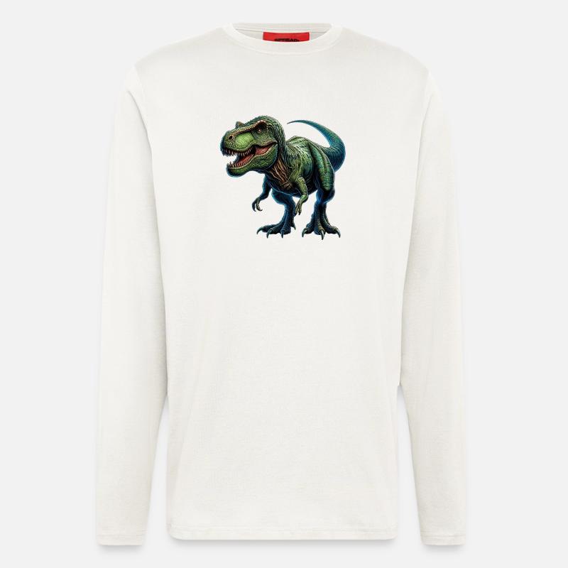 Dinosaur - Longsleeve - made by SPREAD  - OFF WHITE