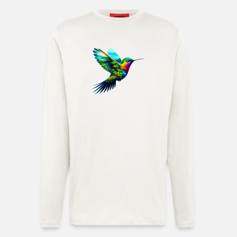Hummingbird - Longsleeve - made by SPREAD  - OFF WHITE