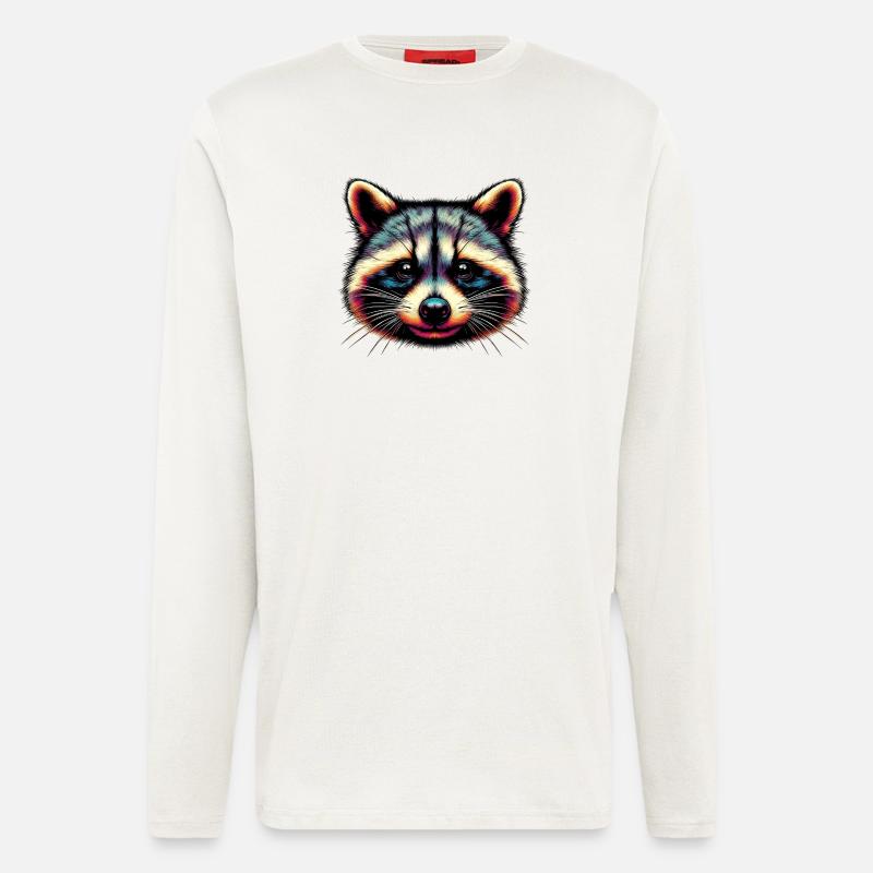 Waschbär - Langarmshirt - made by SPREAD  - OFF WHITE