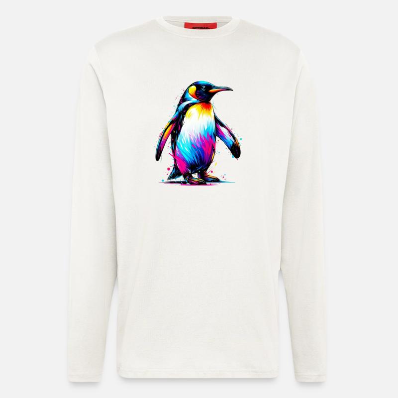 Pinguin - Langarmshirt - made by SPREAD - OFF WHITE
