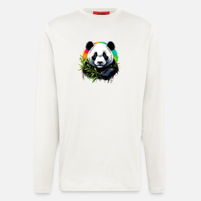 Panda - Langarmshirt - made by SPREAD  - OFF WHITE