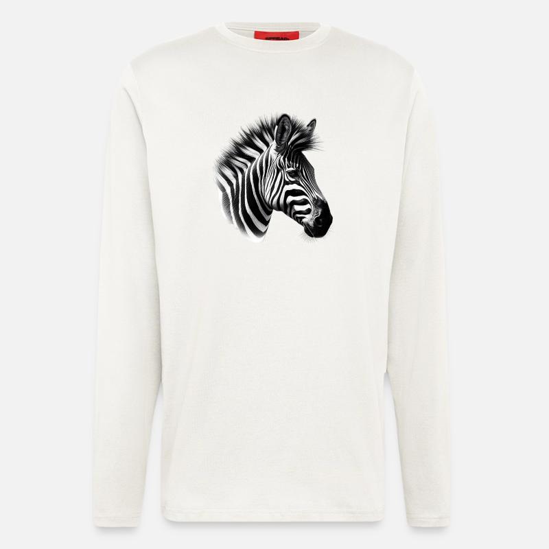 Zebra - Langarmshirt - made by SPREAD  - OFF WHITE