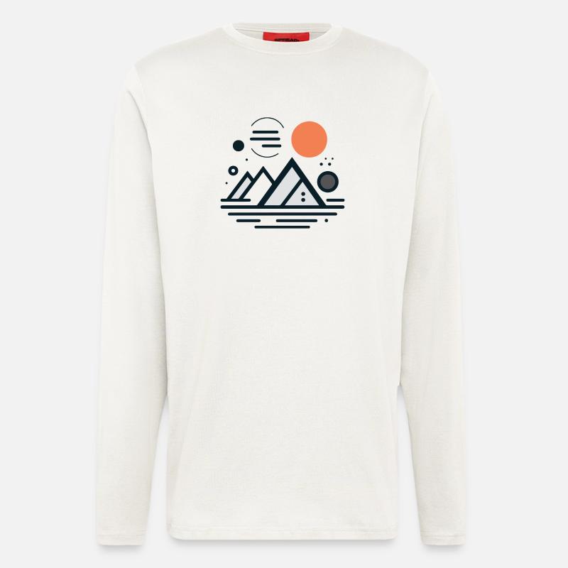 Gebirge - Langarmshirt - made by SPREAD  - OFF WHITE