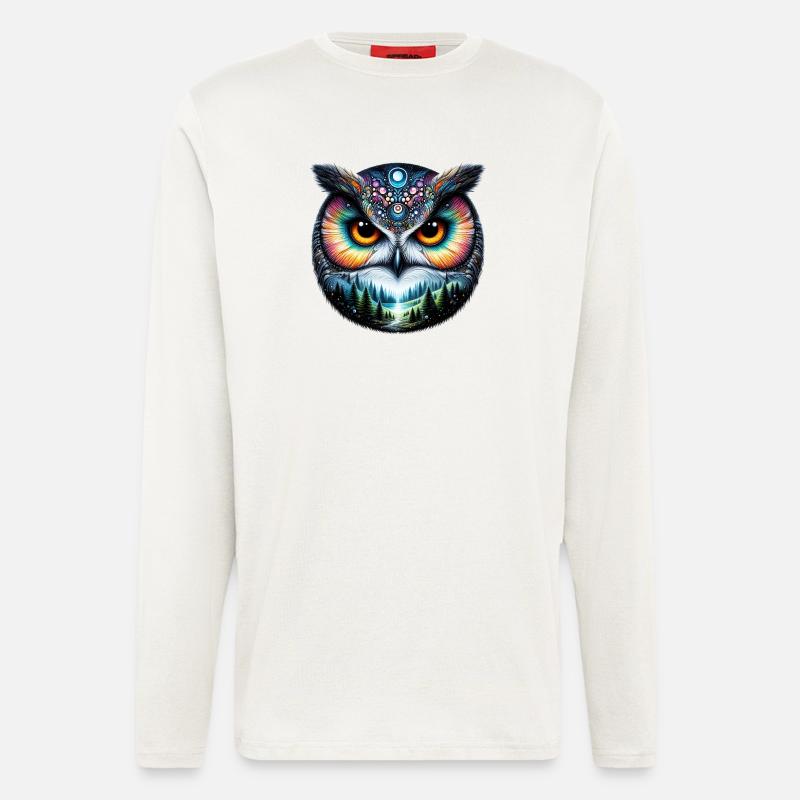 Eule - Langarmshirt - made by SPREAD  - OFF WHITE