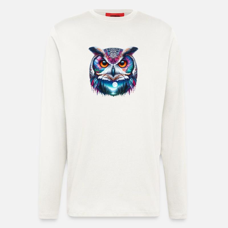 Eule - Langarmshirt - made by SPREAD  - OFF WHITE