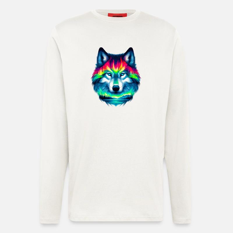 Wolf - Langarmshirt - made by SPREAD  - OFF WHITE