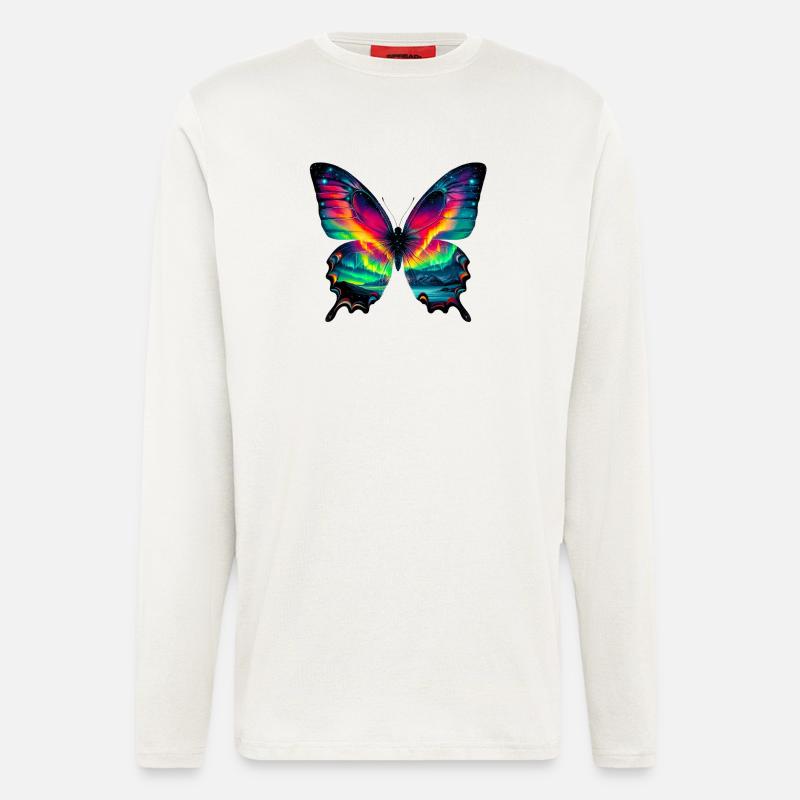 Schmetterling - Langarmshirt - made by SPREAD  - OFF WHITE