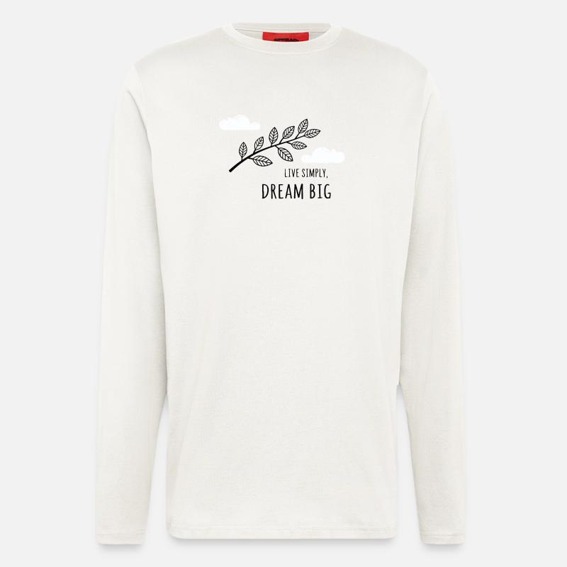 Einfach leben, groß träumen - Langarmshirt - made by SPREAD  - OFF WHITE
