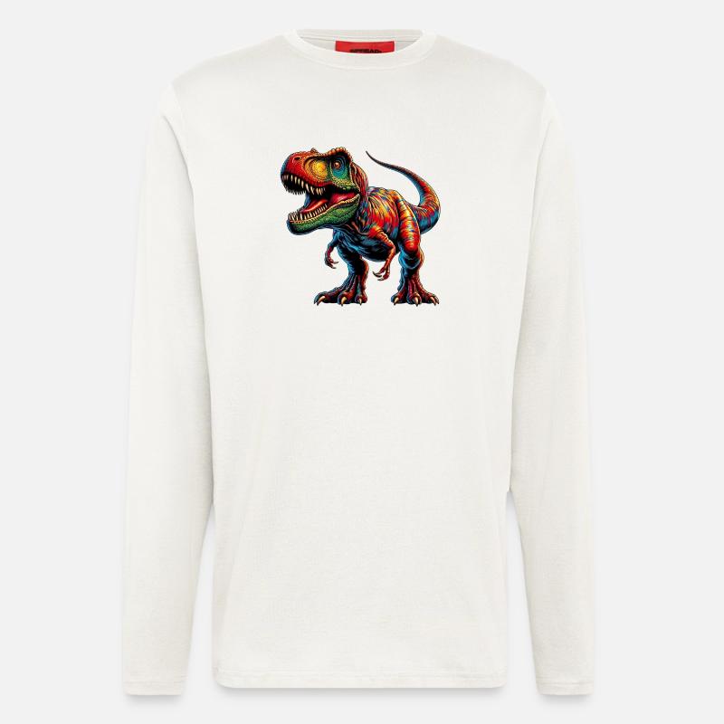 Dinosaur - Longsleeve - made by SPREAD  - OFF WHITE