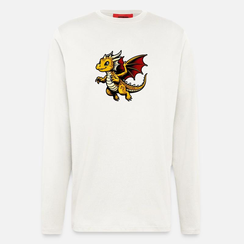 Drache - Langarmshirt - made by SPREAD  - OFF WHITE
