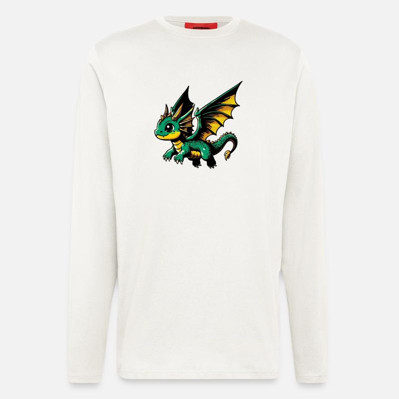 Drache - Langarmshirt - made by SPREAD  - OFF WHITE