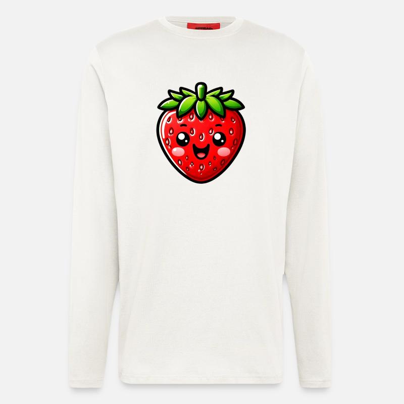 Erdbeeren Erdbeeren - Langarmshirt - made by SPREAD  - OFF WHITE