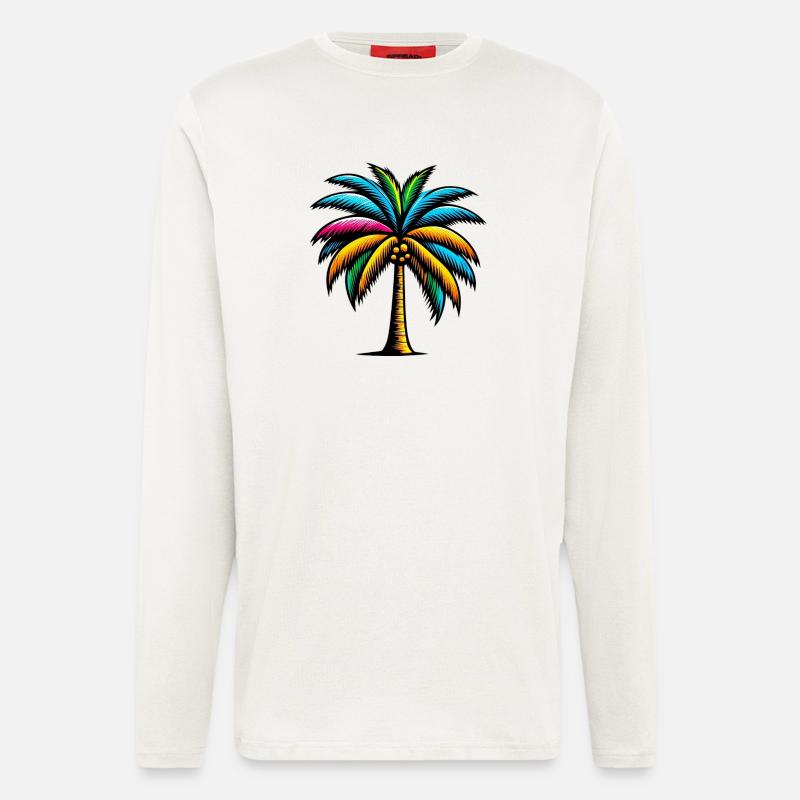 Palme - Langarmshirt - made by SPREAD  - OFF WHITE