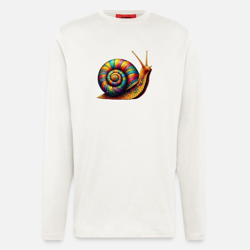 Schnecke - Langarmshirt - made by SPREAD - OFF WHITE