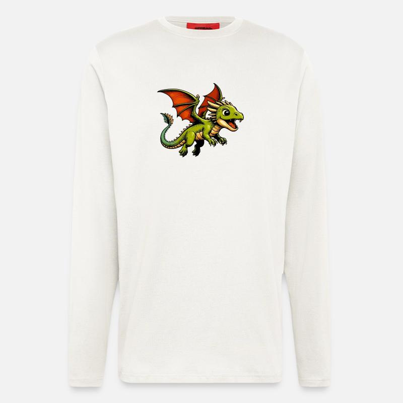 Drache - Langarmshirt - made by SPREAD  - OFF WHITE