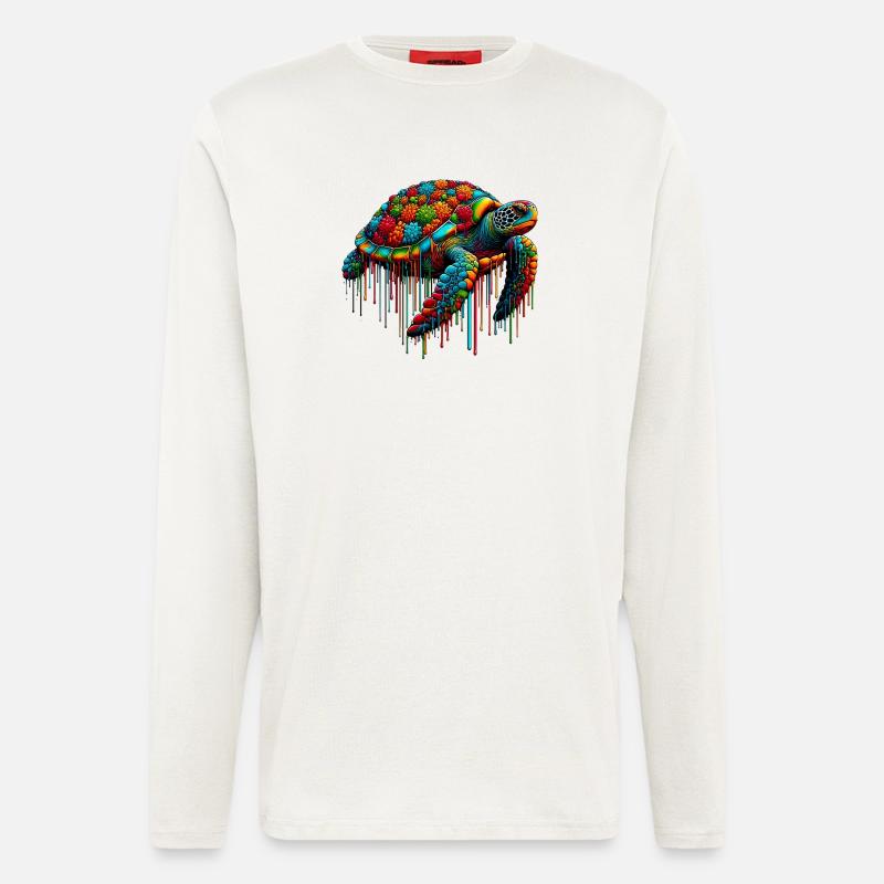 Schildkröte - Langarmshirt - made by SPREAD  - OFF WHITE