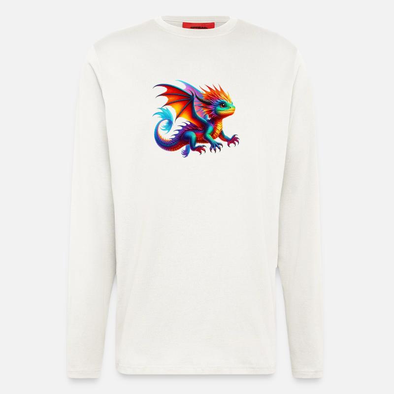 Drache - Langarmshirt - made by SPREAD - OFF WHITE