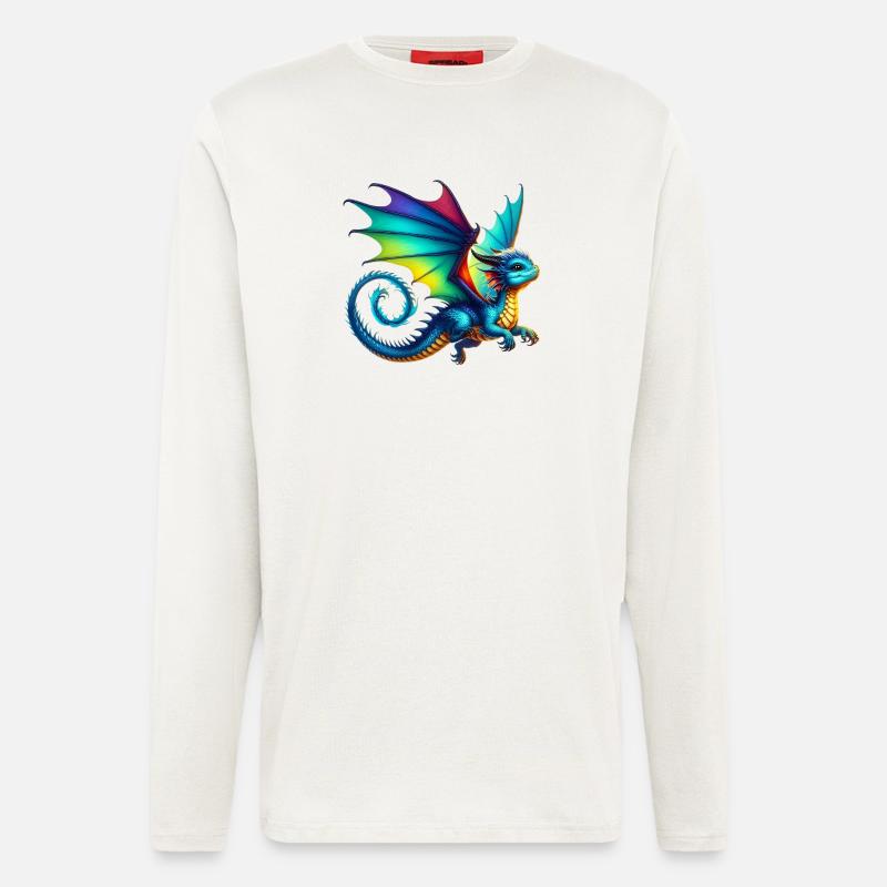 Drache - Langarmshirt - made by SPREAD  - OFF WHITE