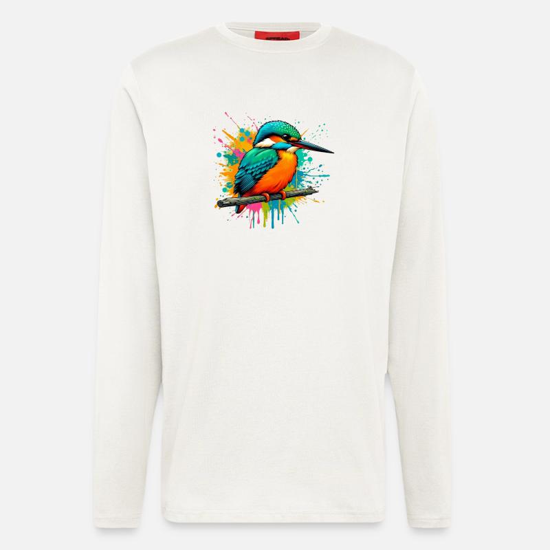 Eisvogel - Langarmshirt - made by SPREAD  - OFF WHITE