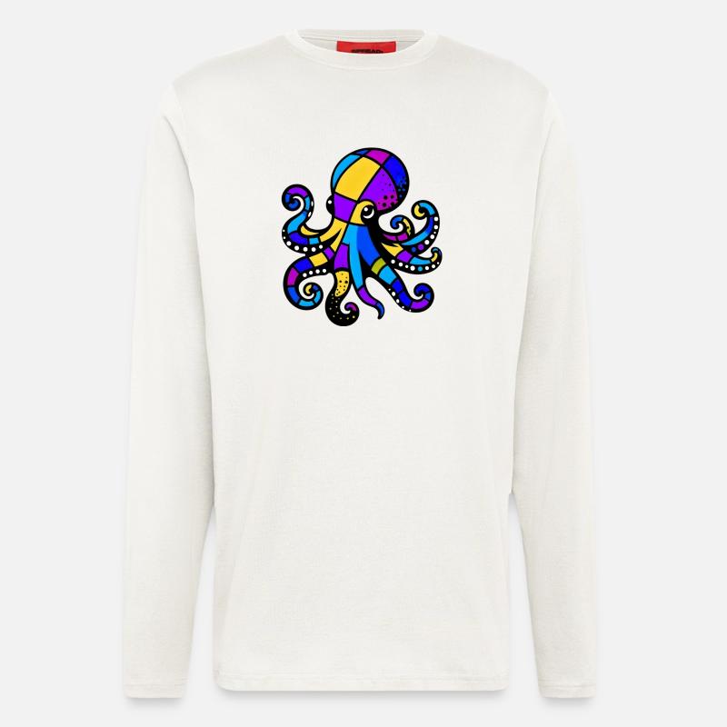 Octopus - Longsleeve - made by SPREAD  - OFF WHITE