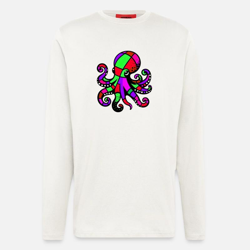 Octopus - Longsleeve - made by SPREAD  - OFF WHITE