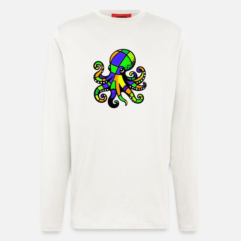 Octopus - Longsleeve - made by SPREAD  - OFF WHITE