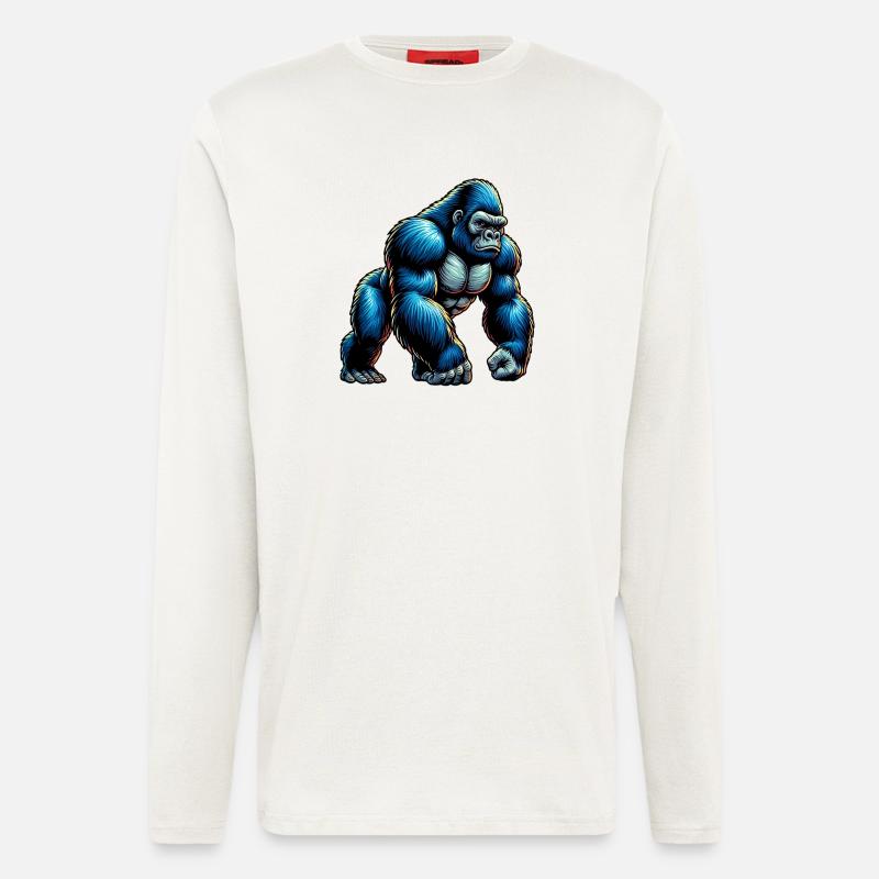 Gorilla - Langarmshirt - made by SPREAD  - OFF WHITE