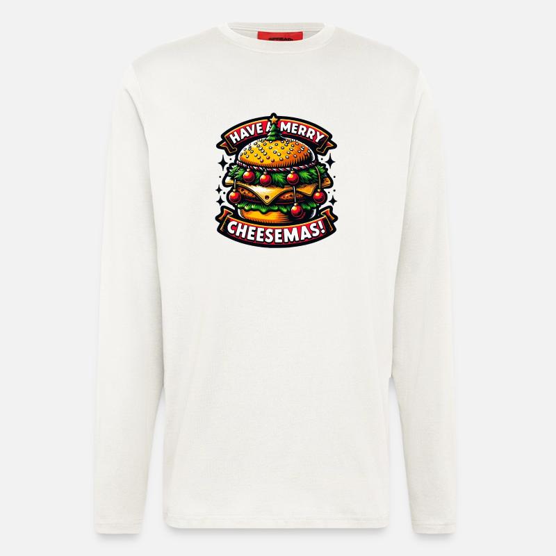 Have a merry Cheesemas! - Langarmshirt - made by SPREAD  - OFF WHITE
