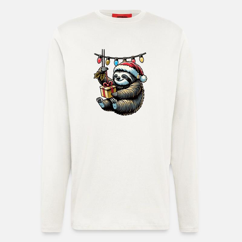 Slowly Christmas! - Langarmshirt - made by SPREAD  - OFF WHITE